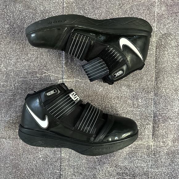 Womens 2009 Nike Zoom Lebron Soldier III Team TB Black White Sz 9.5 (367185-011) - Picture 1 of 7